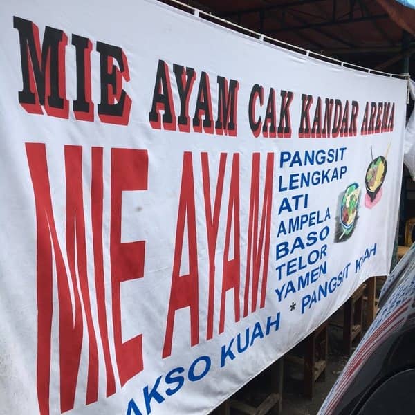 mie ayam cak kadar arema